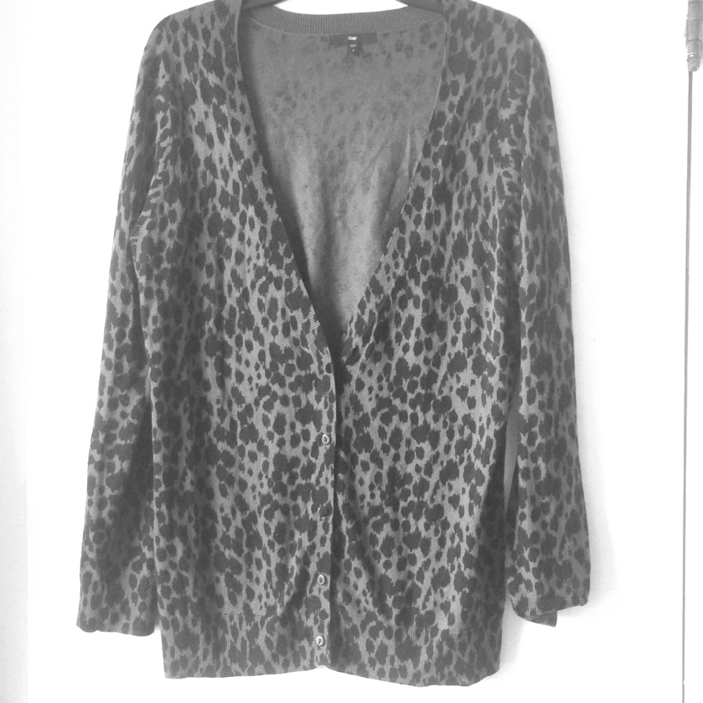 Gap Leopard Print Cardigan